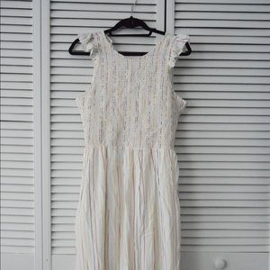 English Factory Smocked Midi Dress L